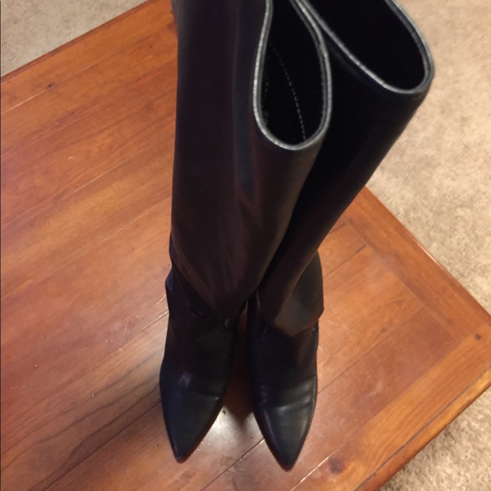 Black knee high boots